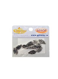 Фурнитура металл подвеска Бол. сова серебро (00009368) (12шт) (18х10х1мм) (10г) (упаковка)