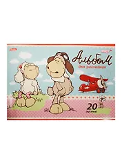 Альбом для рисования Hatber, "Милые овечки", А4, 24 листа, в ассортименте