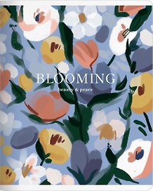 Тетрадь 48л кл. "Beauty", голубой, карт.обл., микротекстурирование, ламинация, скрепка
