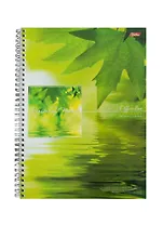 Тетрадь А4 100л кл. "Весна" обложка с карманом, спираль, выб.УФлак, Hatber