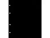 Комплект листов вертикальный промежуточный черный 192х220мм формат Numis 5шт.