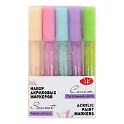 Маркеры акриловые 05цв "Сонет" пастельные оттенки, Сонет