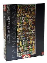 Паззл Educa 2000 эл. 136*48см. Панорама "Пивные бутылки" 15544