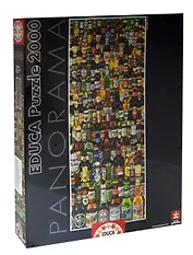 Паззл Educa 2000 эл. 136*48см. Панорама "Пивные бутылки" 15544