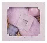 Подарочный набор Lavender Dream (свеча, бомбочка, маска для сна, открытка) (18х17) (12-Guangfa-P8)