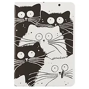 Книга для записей "Black&white cats" А6, 96 листов, клетка