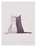 Тетрадь в клетку "Коты. Павлик и Валера", 80 листов