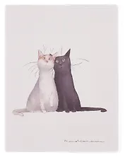 Тетрадь в клетку "Коты. Павлик и Валера", 80 листов