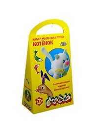 Набор массы для лепки Котенок (НМЛКМ-К) (070601) (Каляка-Маляка) (3+) (упаковка)