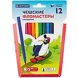 Фломастеры Centropen, "Пингвины", 12 цветов