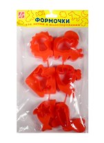 Формочки для лепки и моделирования №1 (22С 1419-08) (6шт.) (3+) (упаковка) (Луч)