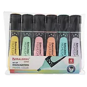 Текстовыделители Brauberg, Super Pastel, 1-5 мм 6 штук