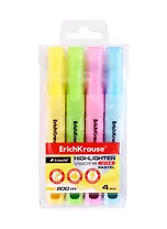 Текстовыделители Erich Krause, Liquid Visioline V-14 Pastel, 4 цвета