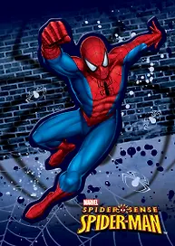 Алфавитная книга А7 "Spider-man" выб.УФлак, вырубн.фигурка, Disney