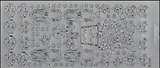 Контурные наклейки Подсолнухи и тюльпаны (2.2821) (лист) (серебро) (10х23см)