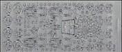 Контурные наклейки Подсолнухи и тюльпаны (2.2821) (лист) (серебро) (10х23см)