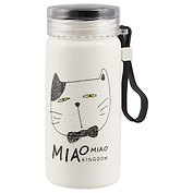 Бутылка Мордочки котов (керамика) (300 мл) (12-07501-CY6046-1)