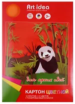Картон цветной Art idea, 260г/м2, А4, 12 цветов, 12 листов