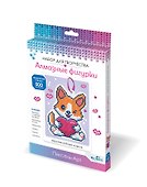 Набор для творчества Origami. Набор алмазных фигурок с магнитом и ленточкой «Дружелюбный корги» - 0