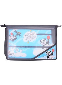Папка для труда «Panda. Ping-pong» А4, пластик, на молнии, Феникс+