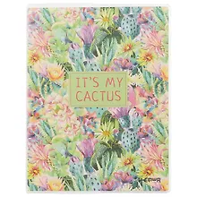 Тетрадь общая «Blooming cactus», 80 листов в клетку, A5 - Lenwa