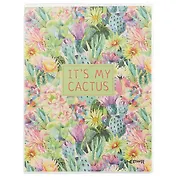 Тетрадь в клетку Lenwa, Blooming cactus, А5, 80 листов