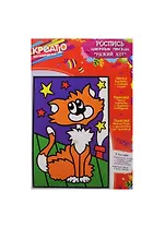 Набор для детского творчества  Росмэн Росп.цв.песком Рыжий кот 17*25см 27141