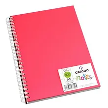Блокнот для эскизов А5 50л "Notes" 120г/м2, роз.пласт.обл, спираль, Canson