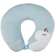 Подушка на шею с кнопкой «Единорог пушистый», (30х30 см)