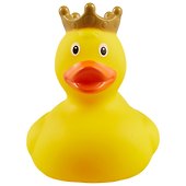 Игрушка для ванной, уточка резиновая FUNNY DUCKS "Уточка в короне желтая" (1925) - 1