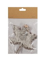 Декоративный элемент из коры в пакете с хедером, лист, 2 шт, 8,5*10 см (11-00278-YW255)