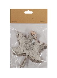Декоративный элемент из коры в пакете с хедером, лист, 2 шт, 8,5*10 см (11-00278-YW255)