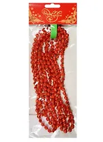 Новогодняя гирлянда Бусы (270см) красный маскарад