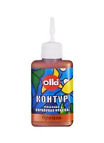 Рельефная акриловая краска "Контур" (Бронза), 20 мл