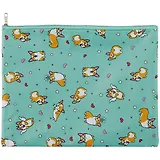 Папка для тетрадей В5 "Корги" молния, ткань, подкла