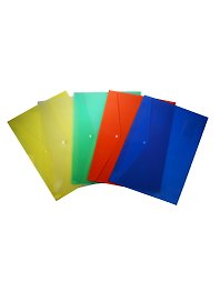 Папка -конверт А3 на кнопке, в ассортименте, Бюрократ