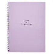 Тетрадь 80л кл. "Block", сиреневый, карт.обл., спираль, микротекстурирование, ламинация