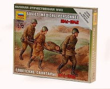 Сборная модель ЗВЕЗДА,Советские санитары (1:72) 6152