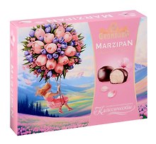 Конфеты глазированные Марципановые классические (коробка Весна 2025), 126г