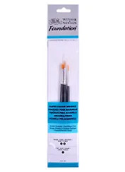 Кисти "Foundation Synthetic Brush" синтетика 3шт. круглые №3,5, плоская №1, Winsor&Newton
