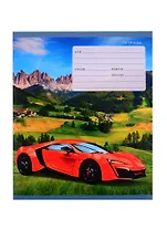 Тетрадь в клетку Unnika, "Супер-авто", 18 листов, в ассортименте