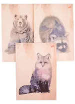 Тетрадь в клетку Academy Style, "Животные", А4, 48 листов, в ассортименте