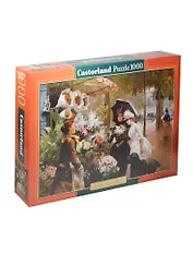 Пазлы 1000 C-102921 Цветочный стенд в Париже (коробка) (Castorland)