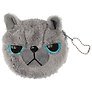 Косметичка-кошелек Кот серый (10см) (текстиль)