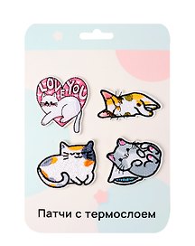 Нашивки Котики -2 (термонаклейки)
