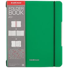 Тетрадь общая «Folder book», 96 листов в клетку, А5, в ассортименте - Erich Krause