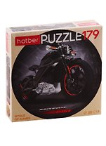 Пазл HATBER круглые 179 элементов d300мм Black motorbike