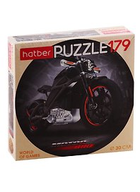 Пазл HATBER круглые 179 элементов d300мм Black motorbike