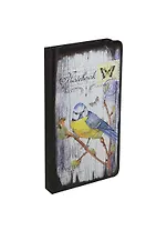 Записная книжка А6 96л 95*170 лин. "Весна, Птицы, Цветы" 7БЦ, закругл.углы, тонир.офсет, каптал, ляссе, черн.обрез, инд.уп., ассорти, Феникс