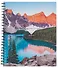 Тетрадь 80л кл. "Горные вершины"  мелов.картон, поля, офсет, ассорти - 1